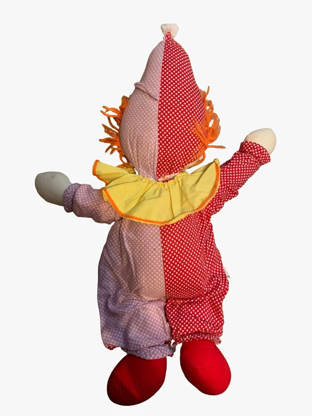 Vintage Floppy Clown Rag‎ Doll 22” SOS Division Of Good Stuff